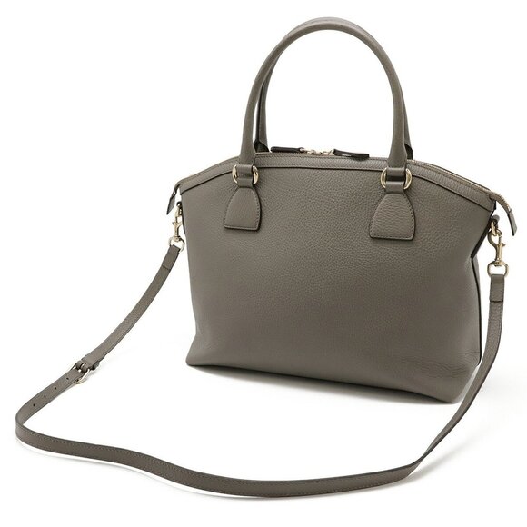 GUCCI Gray Leather Shoulder Bag - Picture 3 of 10